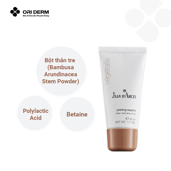 Thành phần tẩy tế bào chết Jean D'Arcel Deep Cleansing Scrub