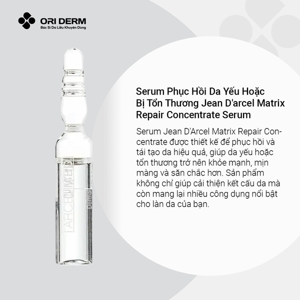 Ưu điểm serum Jean D'arcel Matrix Repair Concentrate Serum 2ml