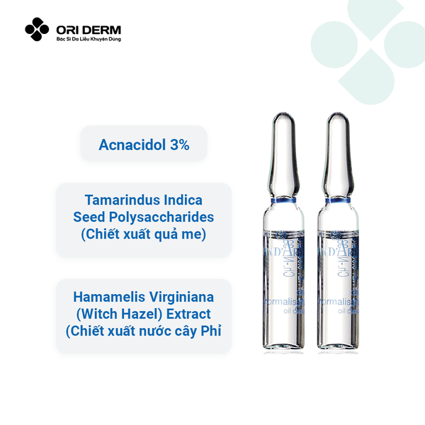 Thành phần của huyết thanh Jean D'Arcel Oil Control 2ml