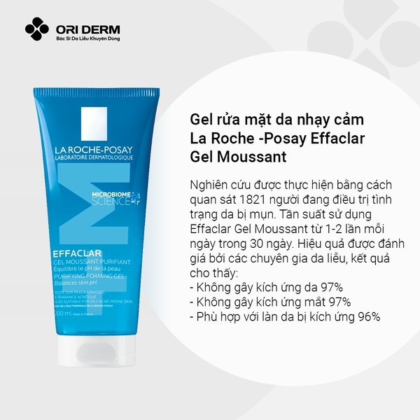 Ưu điểm gel rửa mặt Laroche Posay Effaclar Gel Moussant