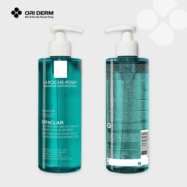 Bao bì gel rửa mặt Laroche Posay Effaclar Micro Peeling