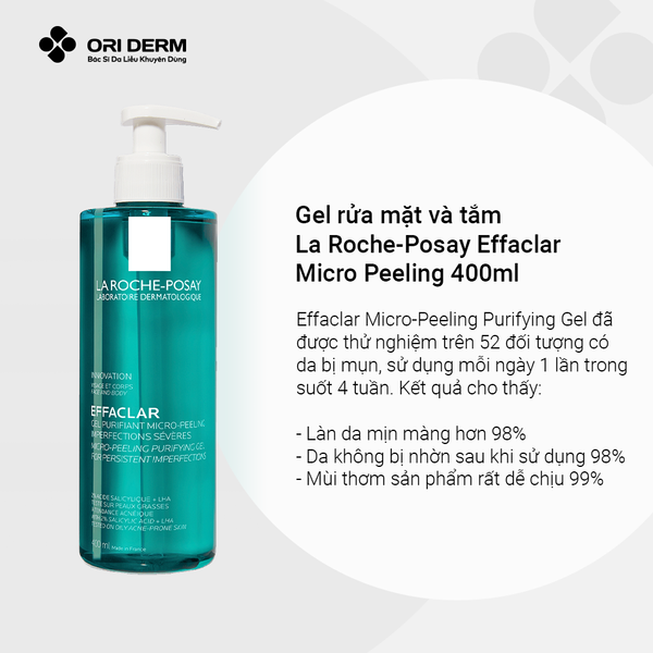 Ưu điểm gel rửa mặt Laroche Posay Effaclar Micro Peeling