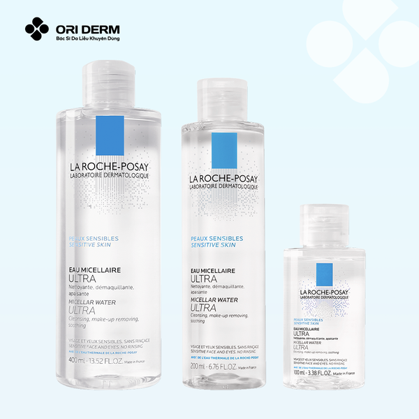 Bao bì nước tẩy trang cho da nhạy cảm Laroche Posay