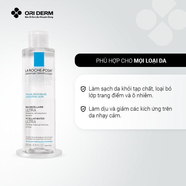 Công dụng nước tẩy trang cho da nhạy cảm Laroche Posay