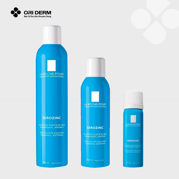 Bao bì xịt khoáng cho da dầu mụn Laroche Posay Serozinc