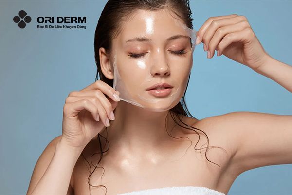 Dùng mặt nạ hóa học để làm đều màu da