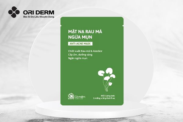 Mặt nạ rau má cấp ẩm ngừa mụn Cỏ Mềm
