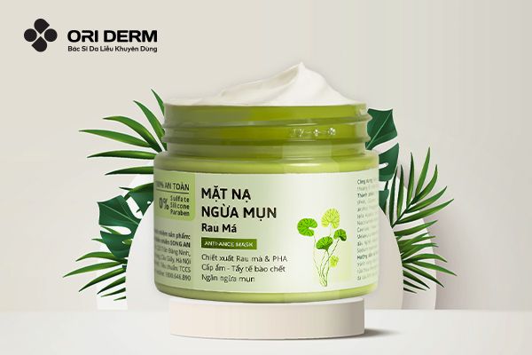 Mặt nạ ngừa mụn Rau Má Cỏ Mềm