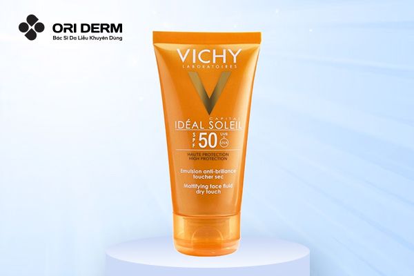 Kem chống nắng Vichy Idéal Soleil Mattifying Face Fluid Dry Touch SPF50