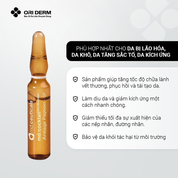 Công dụng serum dưỡng ẩm, chống lão hóa da MD:Ceuticals 2ml