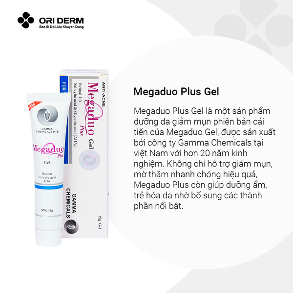 Ưu điểm gel chấm mụn mờ thâm Megaduo Plus tuýp 15g