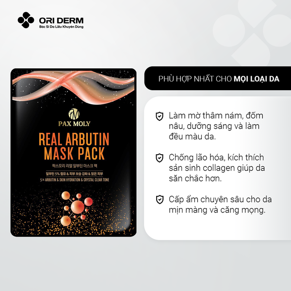 Công dụng mặt nạ PAXMOLY Arbutin Mask