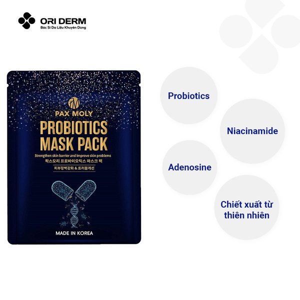 Thành phần mặt nạ PAXMOLY Probiotics Mask Pack