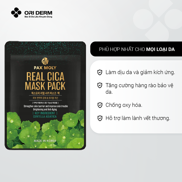 Công dụng mặt nạ PAXMOLY Cica Mask