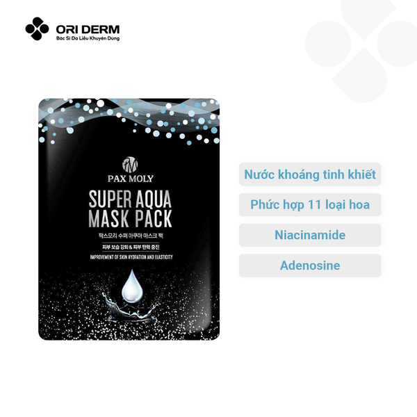 Thành phần mặt nạ PAXMOLY Super Aqua Mask