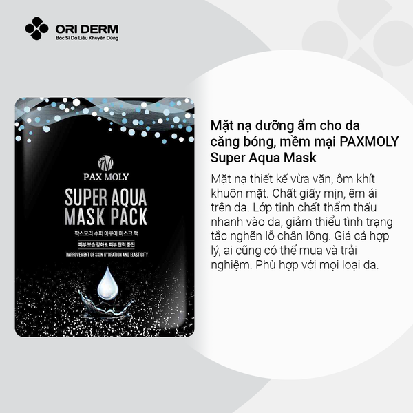 Ưu điểm mặt nạ PAXMOLY Super Aqua Mask
