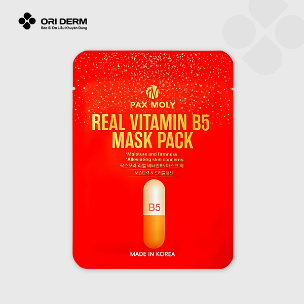 Mặt nạ dưỡng ẩm, làm dịu da PAXMOLY Vitamin B5 Mask 25ml