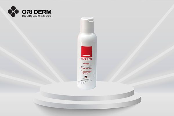 Lotion hỗ trợ trị mụn lưng và ngực Papulex