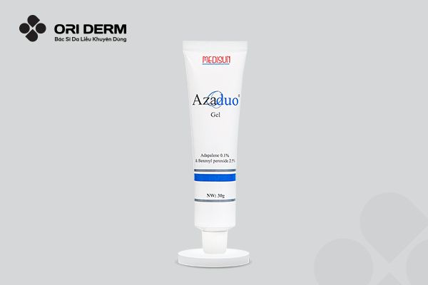 Gel bôi trị mụn trứng cá viêm nhẹ đến vừa Azaduo Gel