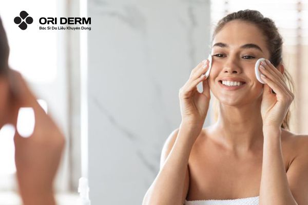 Áp dụng quy trình skincare dành cho da mụn