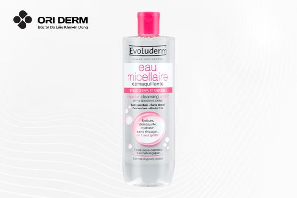 Nước Tẩy Trang Evoluderm Micellar Cleansing Water Dry & Sensitive Skin