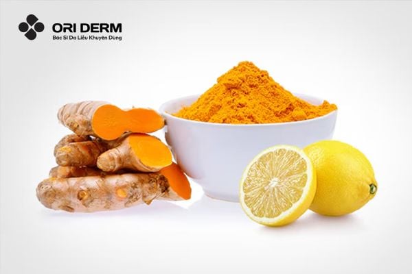 Trị sẹo rỗ bằng nghệ tươi và chanh