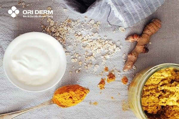 Nghệ tươi và sữa chua không đường