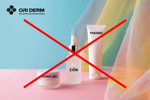 Ngưng dùng các loại mỹ phẩm gây kích ứng