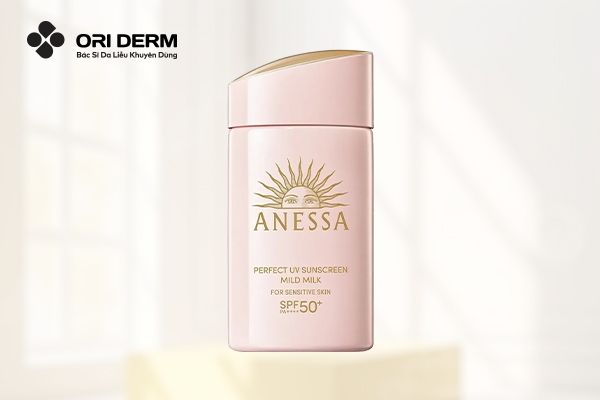 Sữa chống nắng dịu nhẹ cho da nhạy cảm Anessa Perfect UV Sunscreen Mild Milk SPF50+