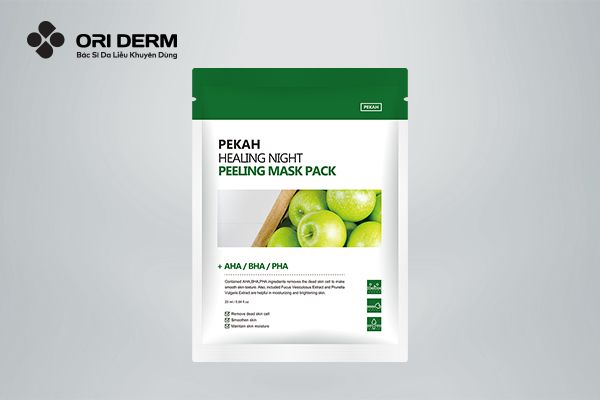 Mặt nạ cho da mụn ẩn Pekah Healing Night Peeling Mask Pack
