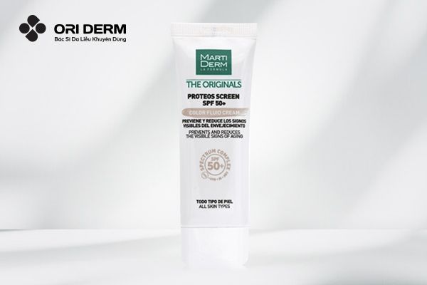Kem chống nắng Martiderm The Originals Proteos Screen SPF50+ Color Fluid Cream