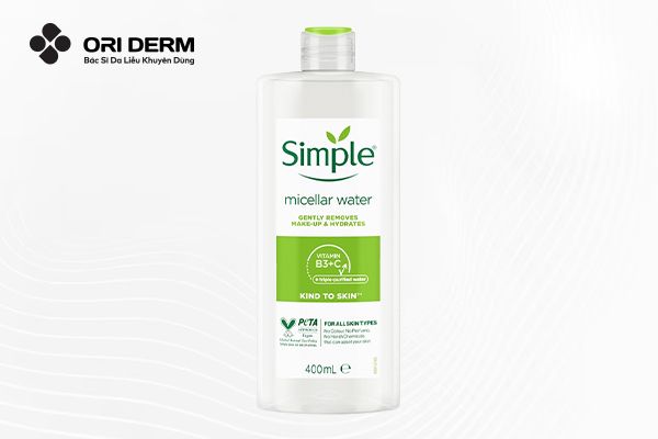 Nước tẩy trang Simple Kind to Skin Micellar Cleansing Water