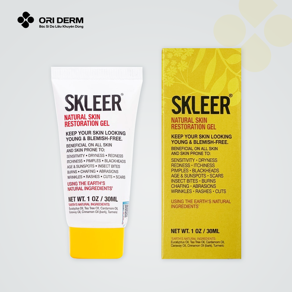 Bao bì gel dưỡng ẩm giảm mụn viêm Skleer Restoration