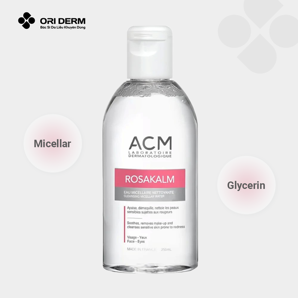 Thành phần nước tẩy trang Rosakalm Cleansing Micellar Water