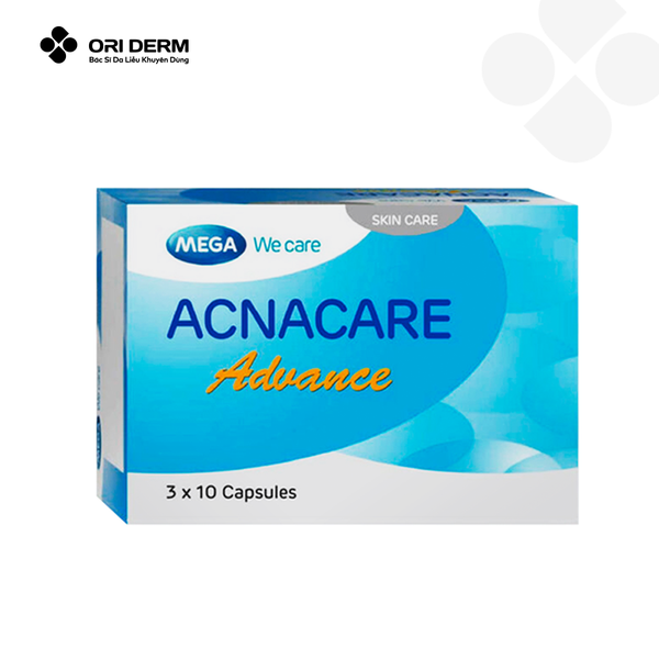 Viên uống hỗ trợ trị mụn Acnacare Advance hộp 30 viên