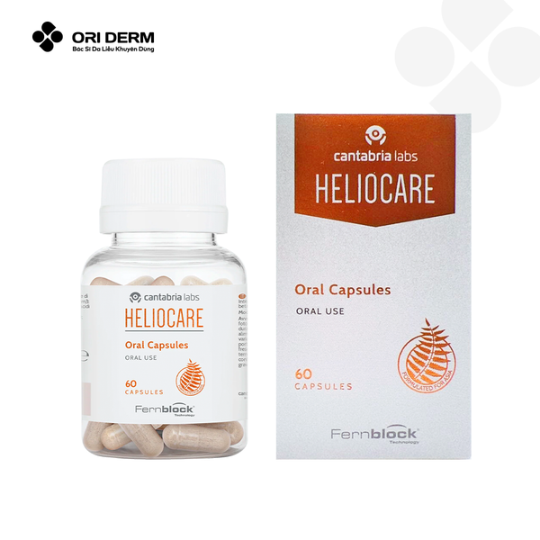 Bao bì viên uống chống nắng heliocare hộp 60 viên