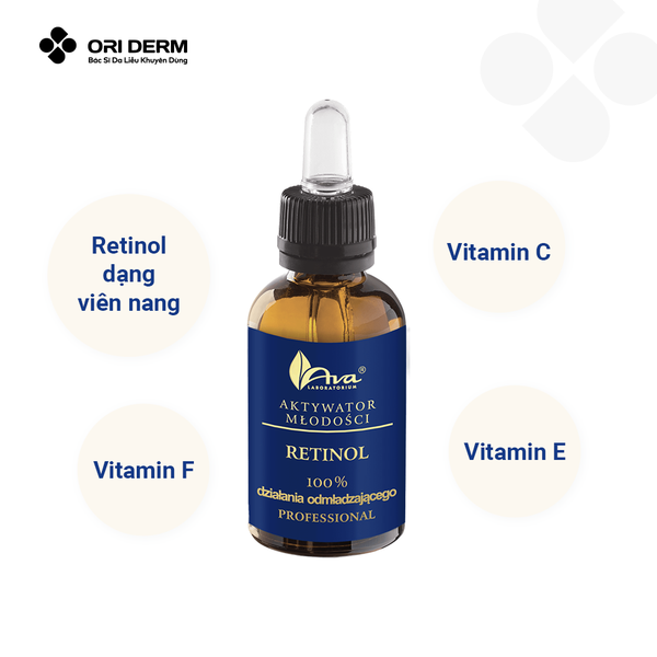 Thành phần Serum dưỡng ẩm, sáng da Ava Retinol 0,5% Serum 30ml