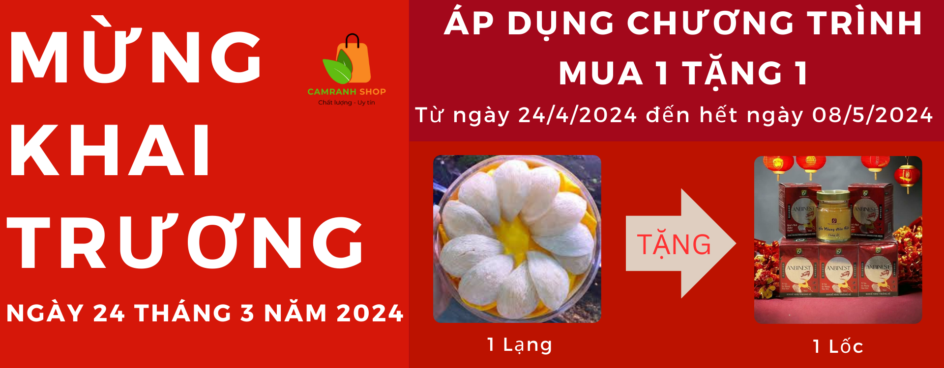 Mừng Khai Trương CamRanhShop