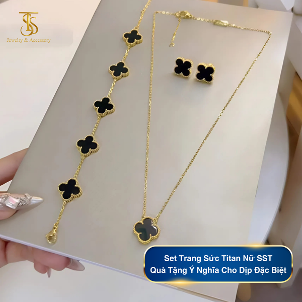 Set Trang Sức Titan Nữ SST - Quà Tặng Ý Nghĩa Cho Dịp Đặc Biệt