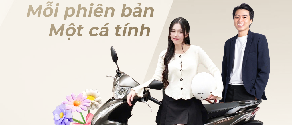 HONDA VISION: MỖI PHIÊN BẢN, MỘT CÁ TÍNH