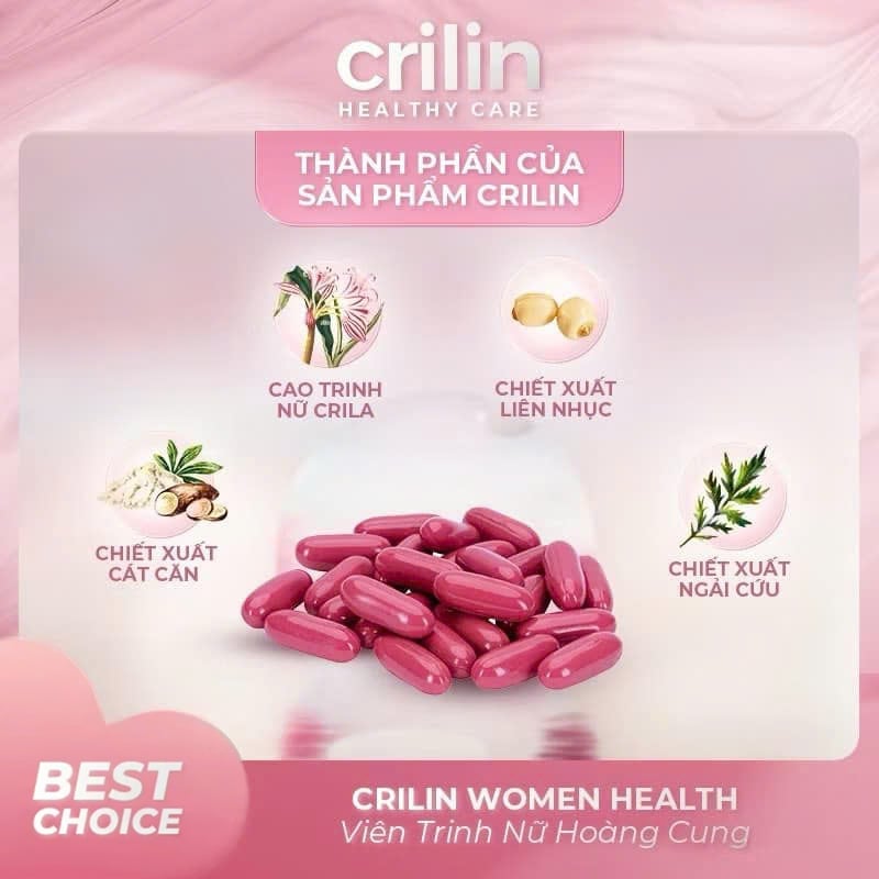 Trinh Nữ Hoàng Cung Crilin góp phần chăm sóc sức khỏe phụ nữ