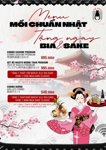 MỒI CHUẨN NHẬT - TẶNG NGAY BIA & SAKE CHILL 🍶🍺