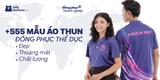 +555 Mẫu áo thun đồng phục thể dục đẹp, thoáng mát, chất lượng