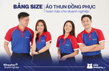Bảng size áo thun đồng phục hoàn hảo cho doanh nghiệp