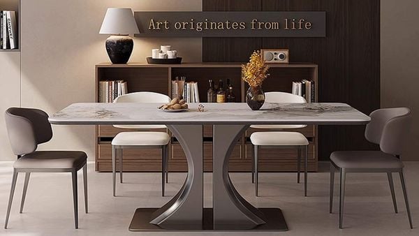 Bàn Ăn Mặt Đá Nero