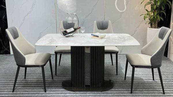 Bàn Ăn Mặt Đá Cao Cấp Pillar