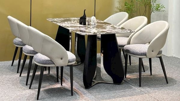 Bàn Ăn Mặt Đá Cao Cấp VNT14