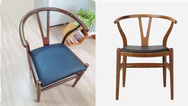 Ghế chân gỗ bọc nệm Wishbone LHG03
