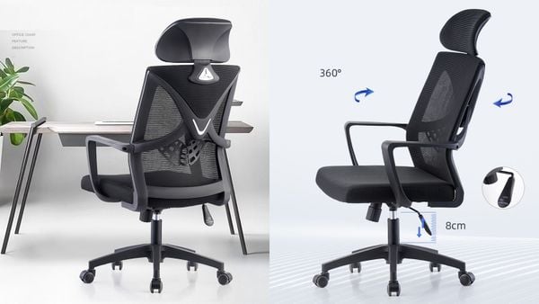 Ghế xoay văn phòng có tựa đầu DPD37
