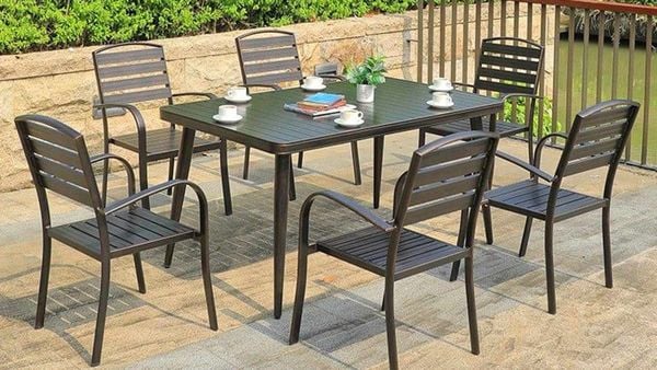 Bộ bàn ghế nhôm đúc ngoài trời theo số lượng ghế